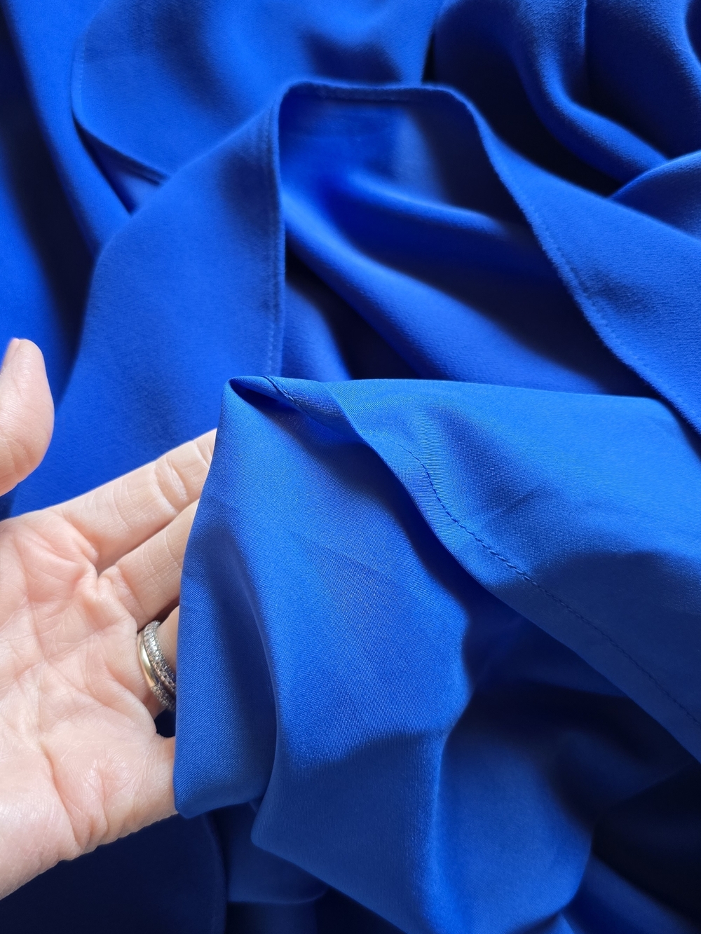 Trina Turk Royal Blue Dress Size Medium Sample - Picture 9 of 10